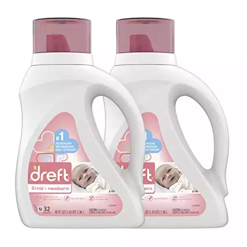Dreft Stage 1: Newborn Hypoallergenic Liquid Baby Laundry Detergent