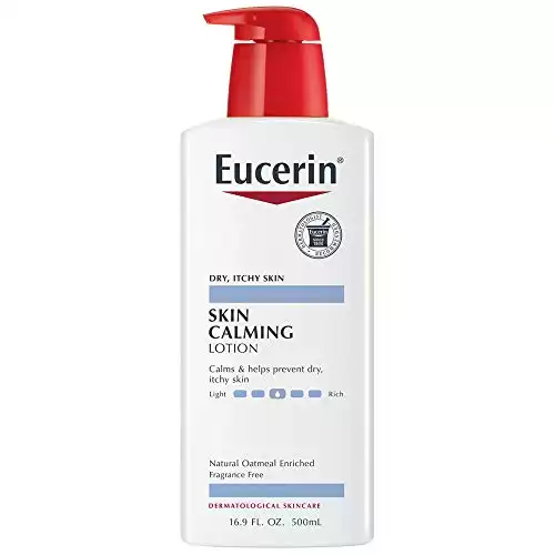 Eucerin Skin Calming Lotion - Full Body Lotion for Dry, Itchy Skin, Natural Oatmeal Enriched