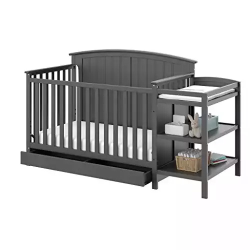 Storkcraft Steveston 5-in-1 Convertible Crib and Changer with Drawer