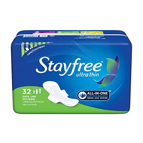 Stayfree Ultra Thin Super Long Pads with Wings