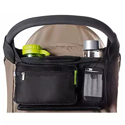 Ethan & Emma Universal Baby Stroller Organizer with Insulated Cup Holders
