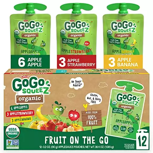GoGo squeeZ Organic Fruit on the Go Variety Pack