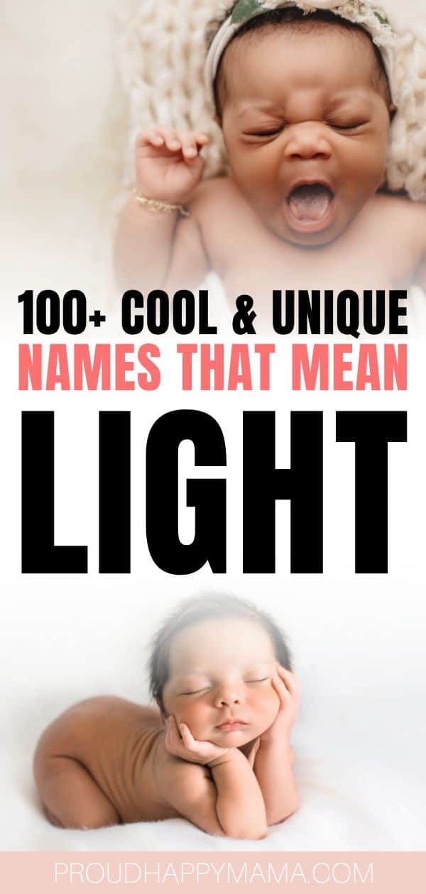 names that mean light