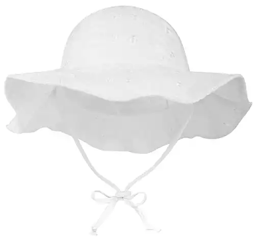 SimpliKids UPF 50+ UV Sun Protection Wide Brim Baby Sun Hat