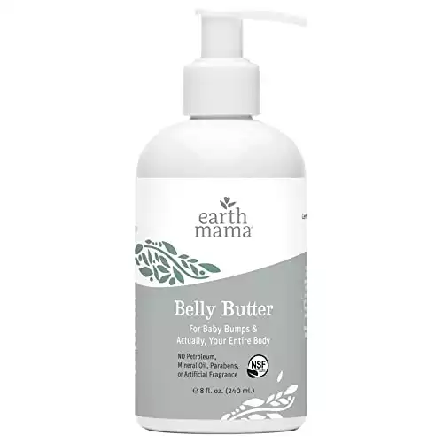 Belly Butter by Earth Mama Contains Organic Herbs and Oils to Help Ease Skin and Stretch Marks During Pregnancy