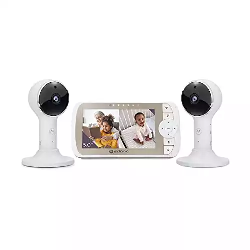 Motorola Baby Monitor VM65 - 5" WiFi Video Baby Monitor with 2 Cameras