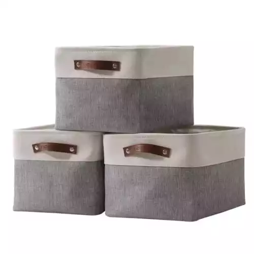 DECOMOMO Fabric Storage Basket for Shelves