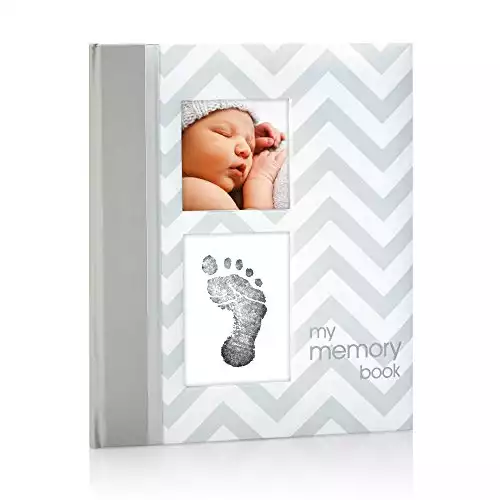 Pearhead First 5 Years Chevron Baby Memory Book