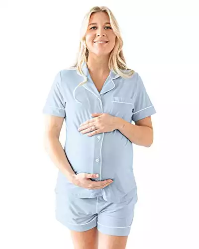 Kindred Bravely Clea Bamboo Classic Short Sleeve Maternity & Nursing Pajama Set