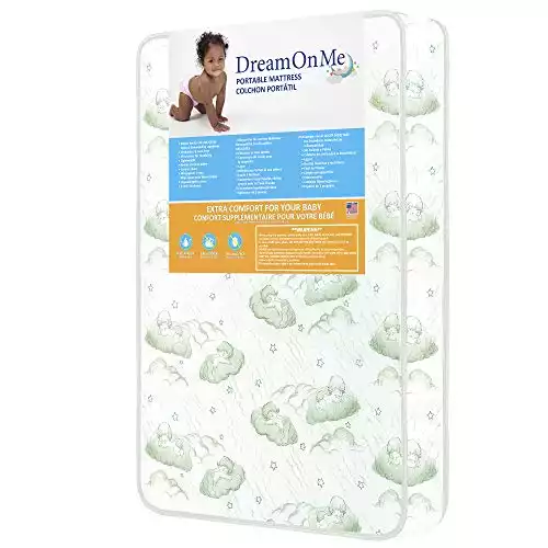 DreamOnMe 3 Inch Foam Pack and Play Mattress