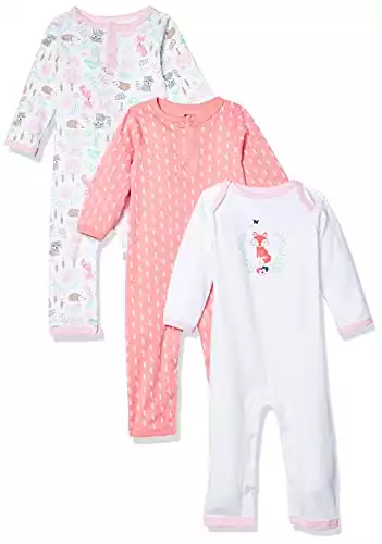 Hudson Baby baby girls Cotton Coveralls