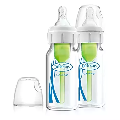 Dr. Brown's Natural Flow Options+ Narrow Glass Baby Bottles