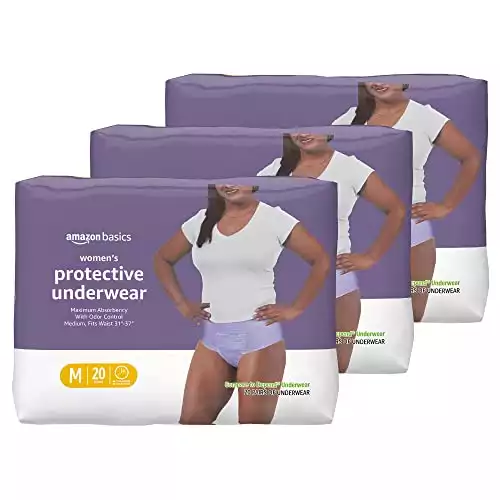 Amazon Basics Incontinence & Postpartum Underwear for Women