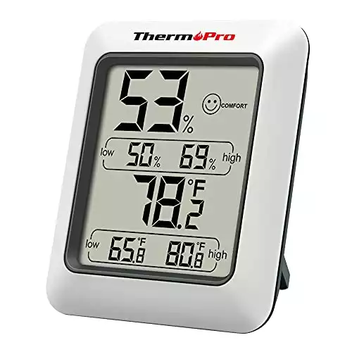 ThermoPro TP50 Digital Hygrometer Room Thermometer and Humidity Gauge