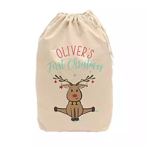 The Cotton & Canvas Co. Personalized First Christmas Santa Sack
