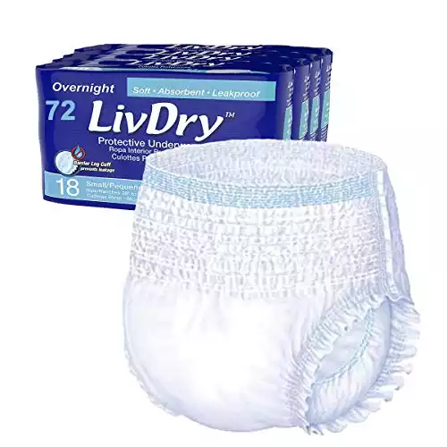 LivDry Adult Incontinence Underwear (Overnight)