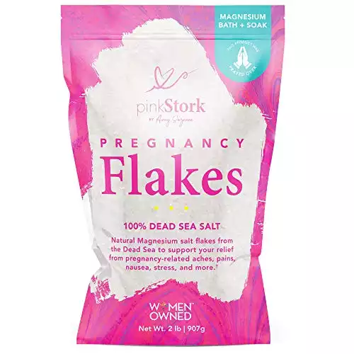 Pink Stork Pregnancy Flakes: Bath Salts with Pure Magnesium