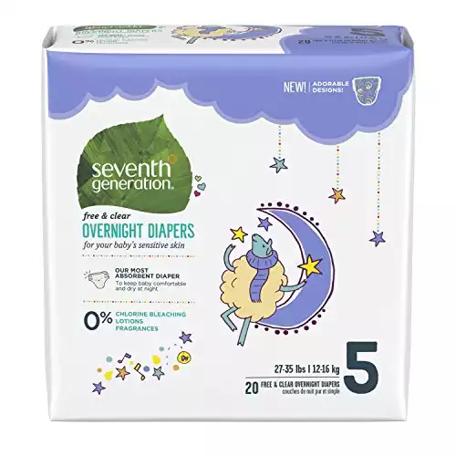 Seventh Generation Baby Free and Clear Overnight Diapers