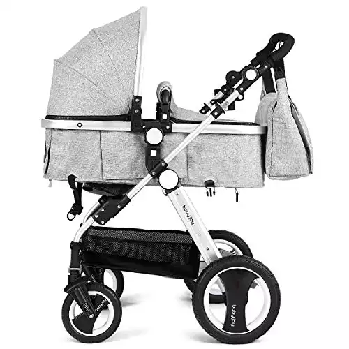 BABY JOY 2-in-1 Convertible Baby Stroller