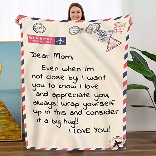 Dear Mom Flannel Blanket