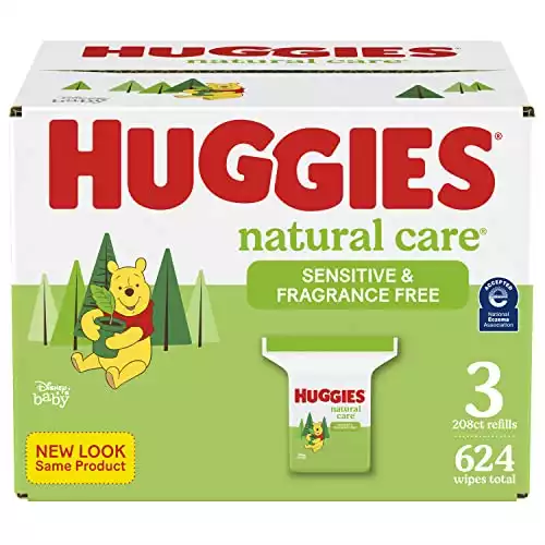 Huggies Natural Care Baby Wipes - Refill Pack