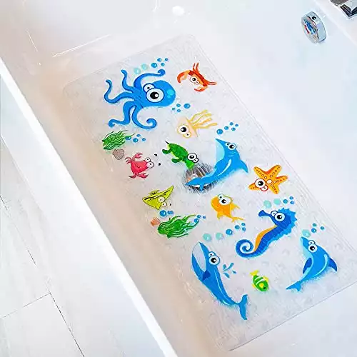 BEEHOMEE Bath Mats for Tub Kids