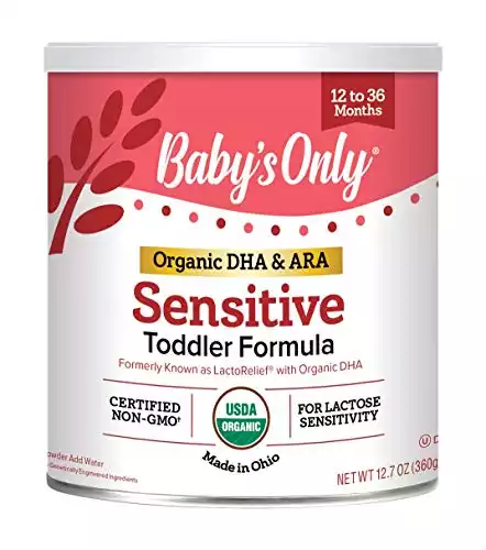 Baby's Only Organic Sensitive LactoRelief with DHA & ARA Toddler Formula