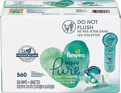 Pampers Aqua Pure Sensitive Water Baby Wipes