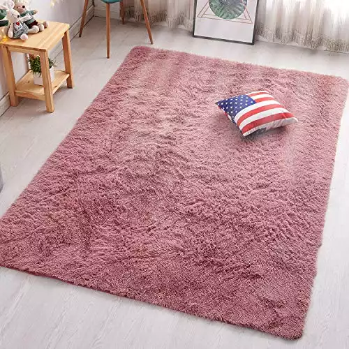PAGISOFE Shaggy Fluffy Area Rugs Carpets for Baby Nursery