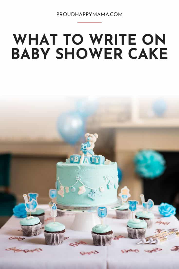 baby shower cake sayings