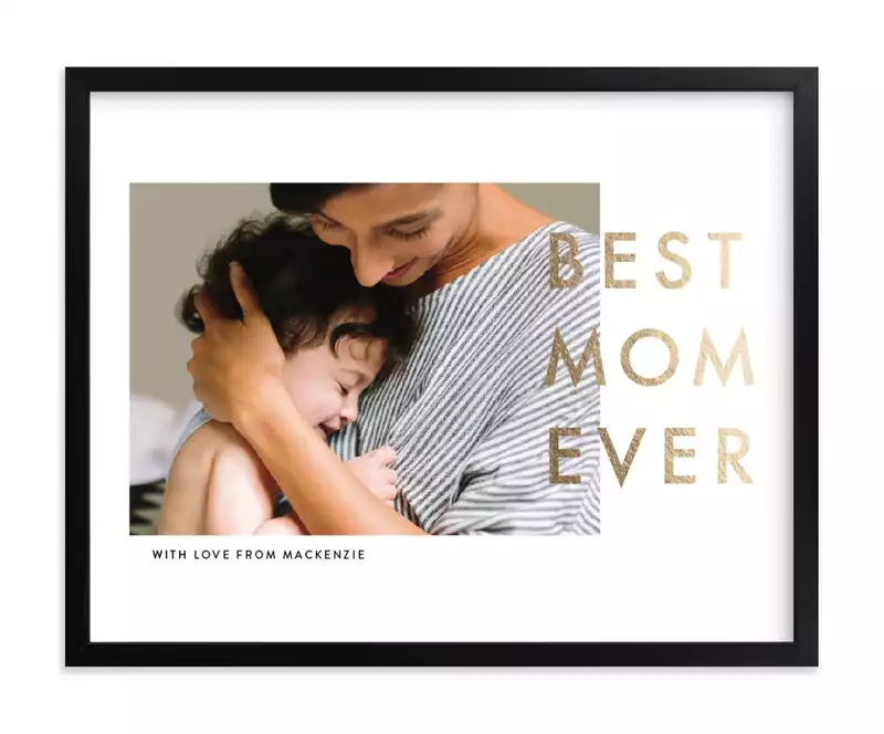 'Best Mom Ever' Framed Print