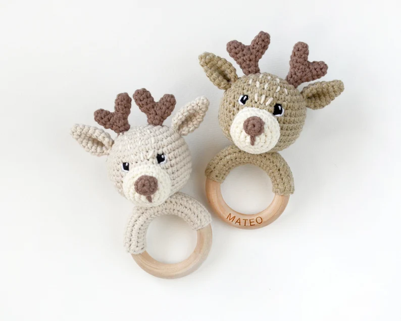 Deer Baby Rattle Toy