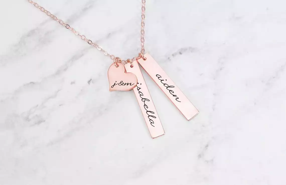 Personalized Necklace With Kids Names