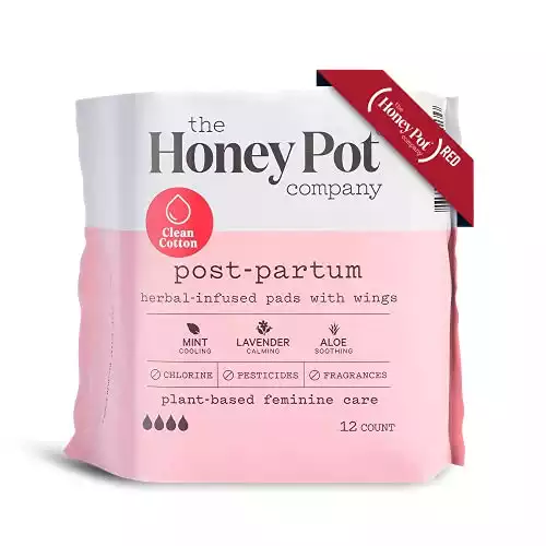 The Honey Pot Company Clean Cotton Postpartum Pads