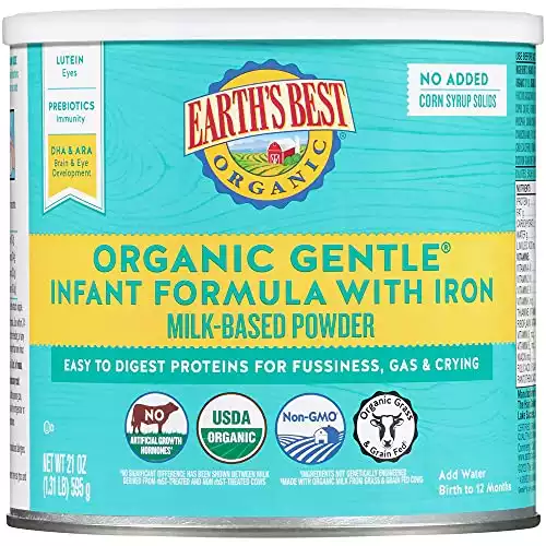 Earth's Best Organic Gentle Infant Powder Formula with Iron