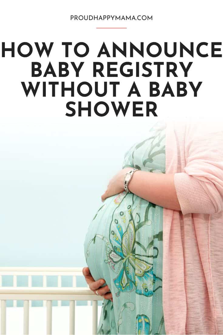 how to announce baby registry without baby shower