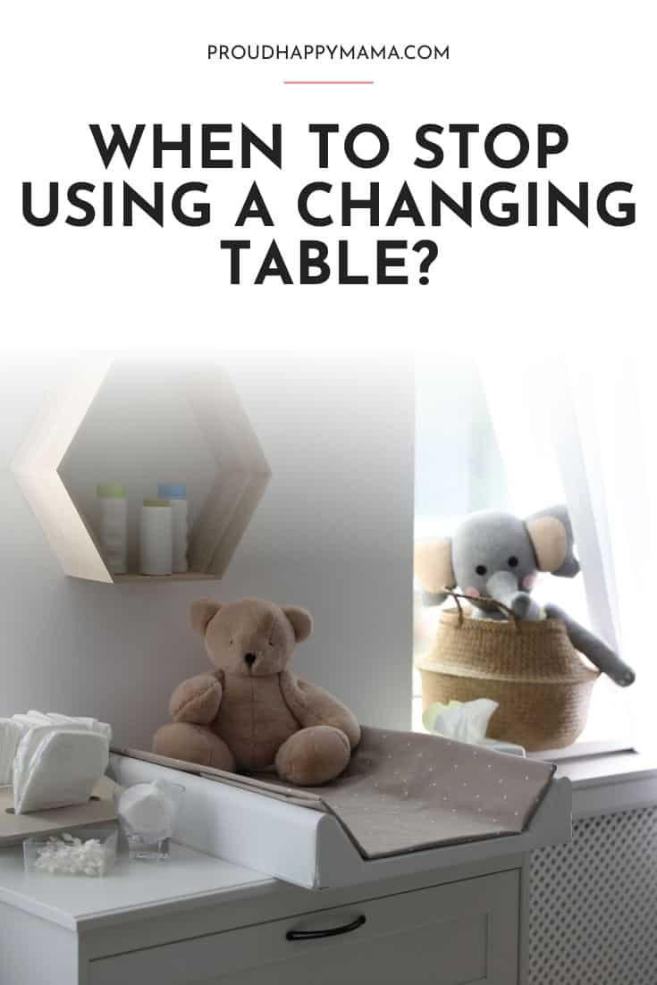 when to stop using changing table