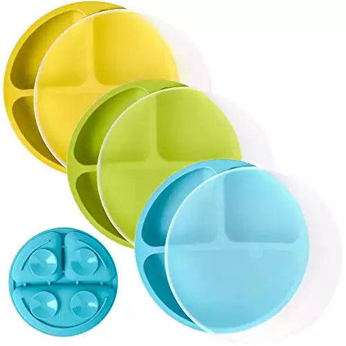 WeeSprout Suction Plates with Lids