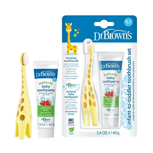 Dr. Brown's Infant-to-Toddler Training Toothbrush Set