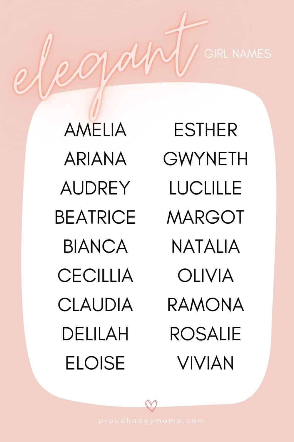 elegant girl names