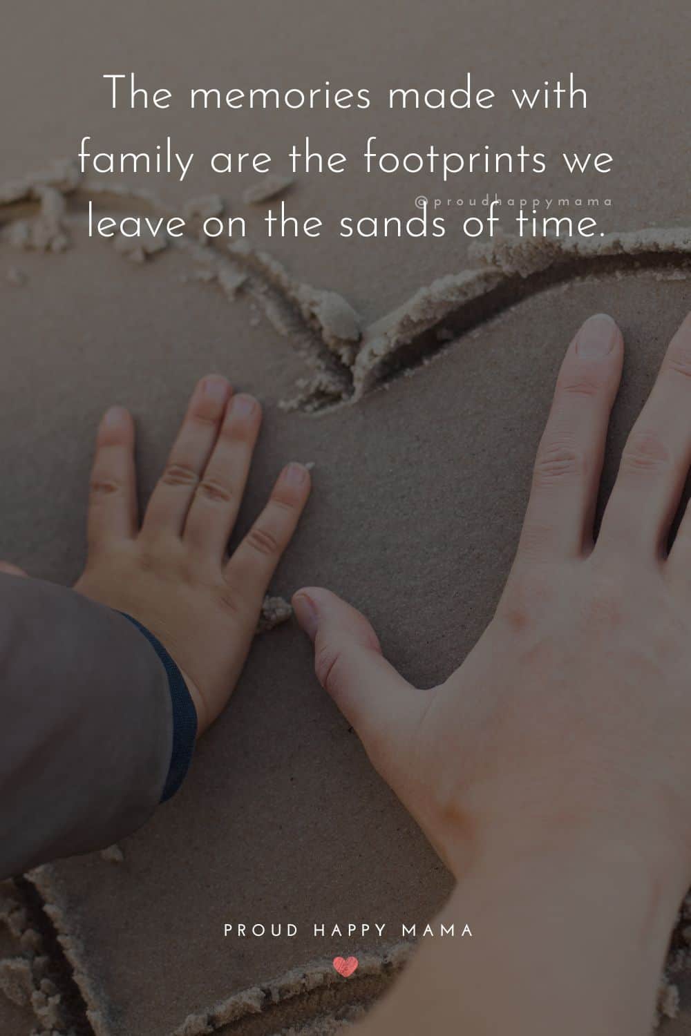time with family quotes - The memories made with family are the footprints we leave on the sands of time.