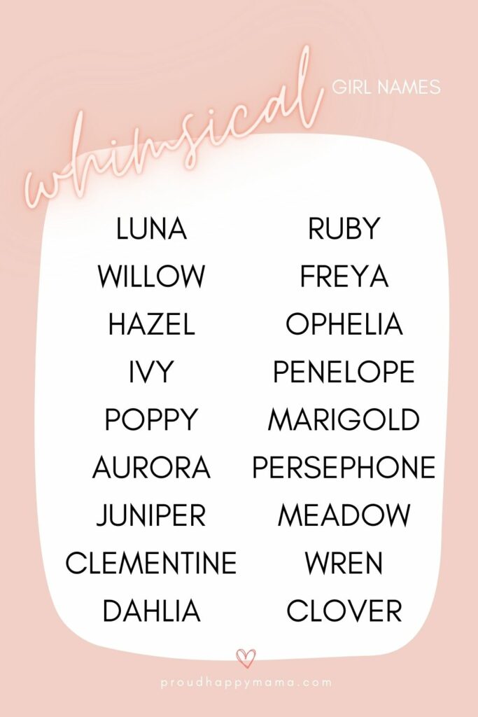 100+ Whimsical Girl Names (Unique, Playful, & Enchanting)