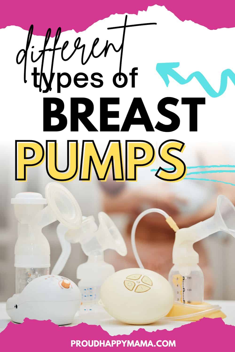 different types of breast pumps