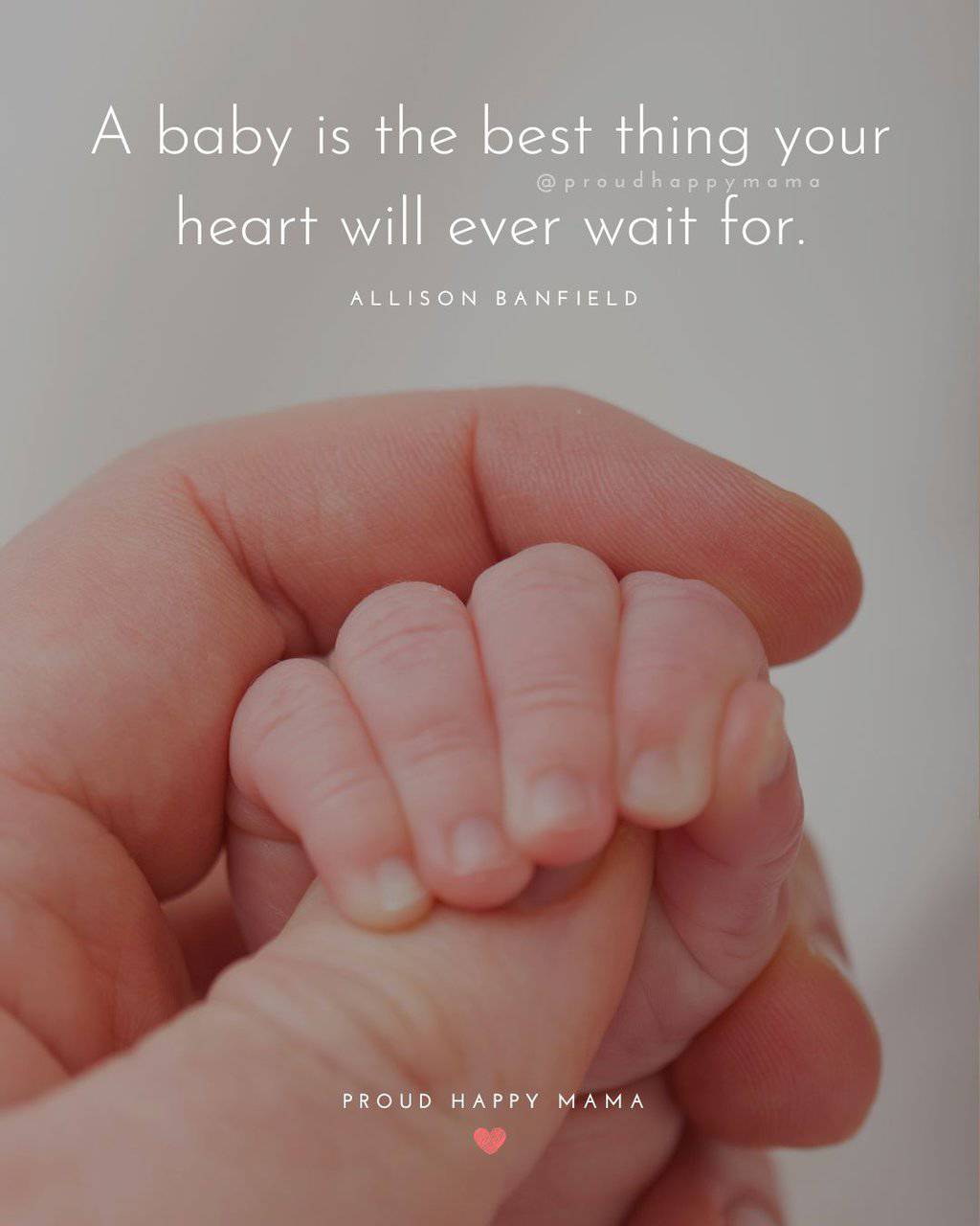 baby quote - A baby is the best thing your heart will ever wait for.