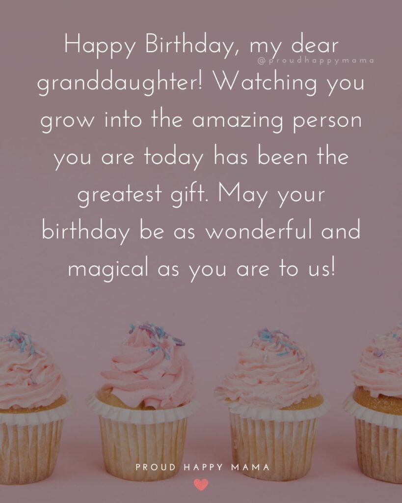 75+ Beautiful Happy Birthday Wishes for Granddaughter