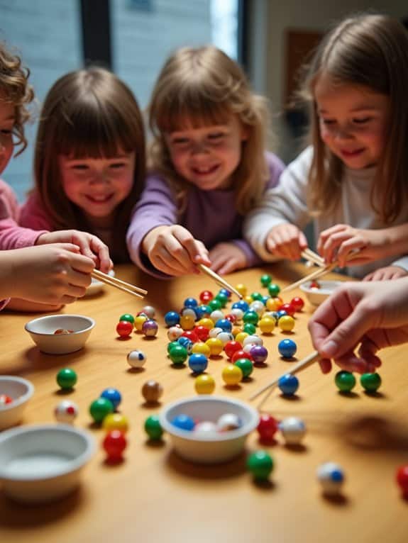 chopstick food transfer activity