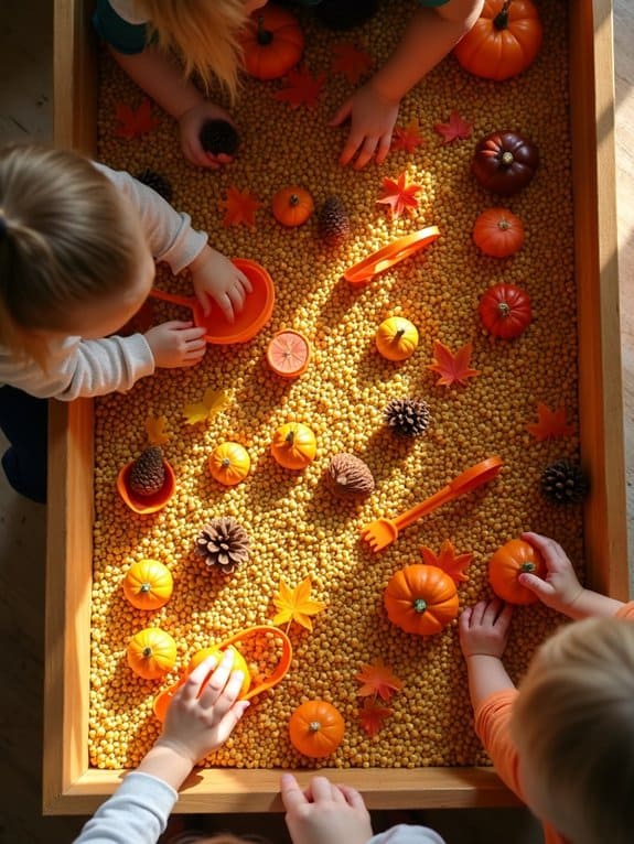 autumn sensory exploration activity