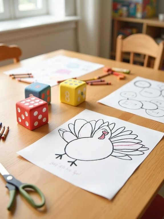 turkey themed dice game