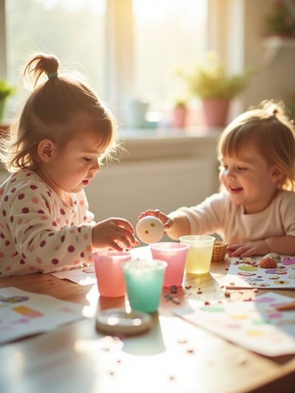 messy fun egg decorating